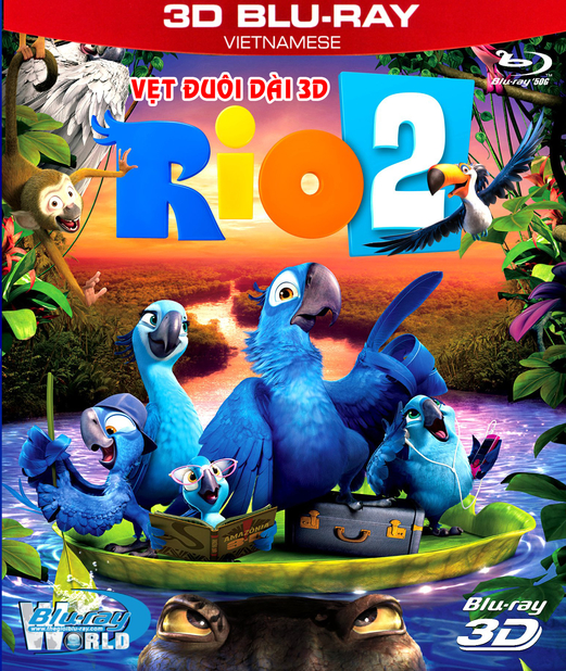 Z091. Rio 2 - VẸT ĐUÔI DÀI 2 (DTS-HD MA 5.1) 3D 50G
